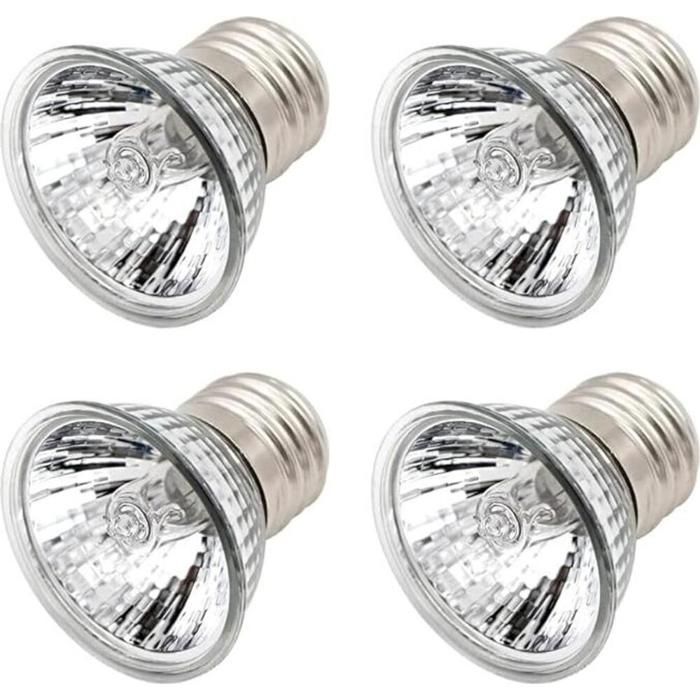 Lampe chauffante pour tortues ampoule chauffante 25W ampoule halogène E27 UVA UVB à intensité variable pour reptiles lé