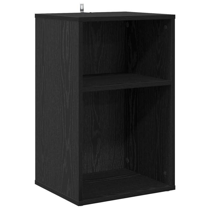 NEW Meuble stockage - vidaxL - Meuble à vinyles Chêne noir 38x33x61 cm - bois dingénierie - MEUBLE RANGE CD 44507