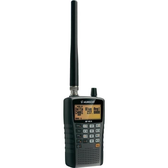 Scanner portatif Albrecht AE125H 27125 – ALBRECHT – Scanner manuel sans fil – 67 mm – 33 mm – 115 mm