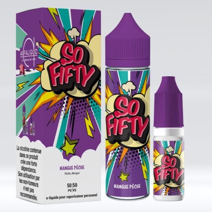 Liquide Pour Cigarette Electronique Alfaliquid Mangue Peche 60ml