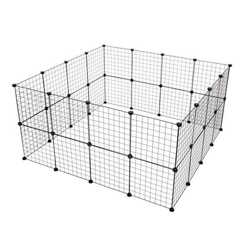 Comparer les prix de Enclos pour Petits Animaux - (142,24 x 71,12 x 73,66) cm - para animais - em metal - Noir