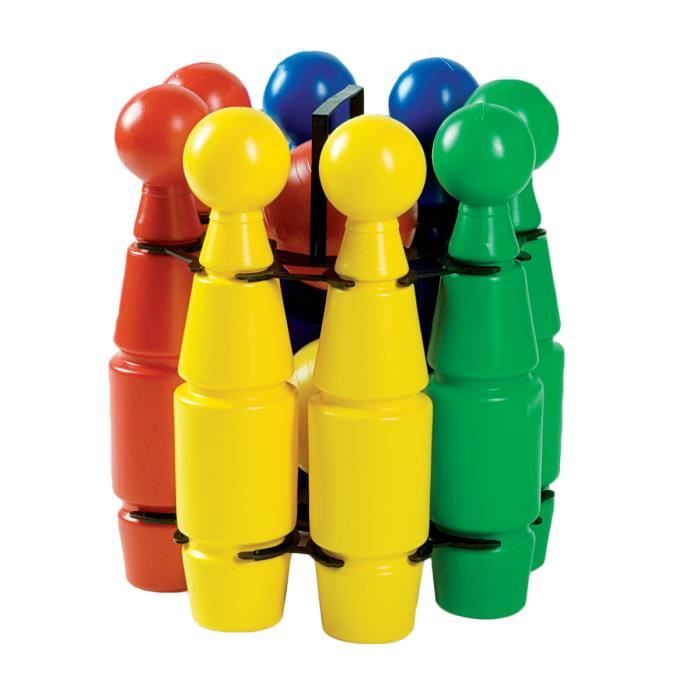 Jeu de quilles - ANDRONI - 8 quilles en plastique - Couleurs variées - Pour enfants - Bowling