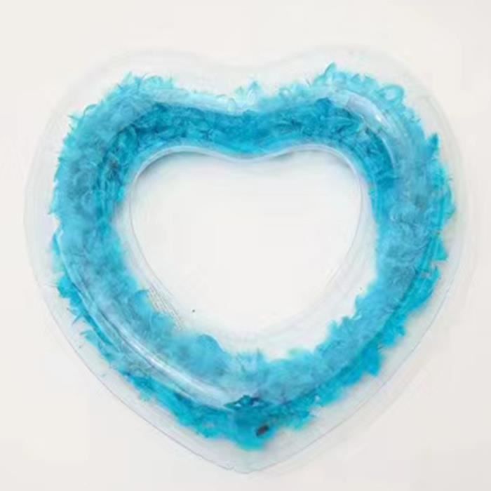 JNG Anneau de bain gonflable Portable flottant en forme de coeur