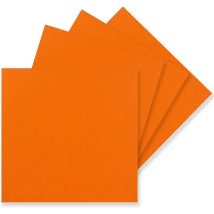 Lot De 100 Cartes Carrées 15x15 Cm, Couleur Vanille, 240 G/m² – Cartes Postales Vierges Pour Invitations, DIY Et Scrapbooking