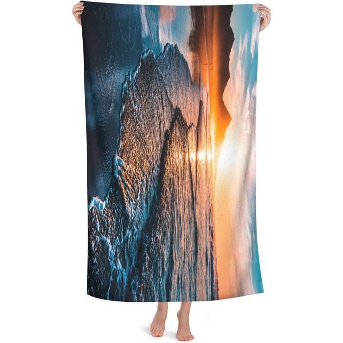 Fflsdr Serviette De Plage Bulldogs Anglais Voyage Adulte Microfibre