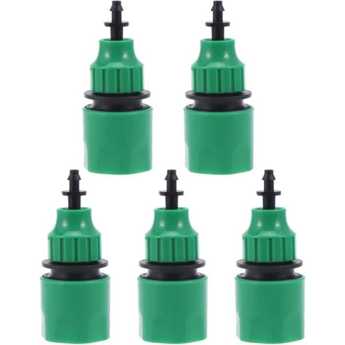 Lot De 5 Raccords Rapides Gardena Pour Tuyau D'arrosage - Système Quick Connect, Robinet Et Accessoires, Couleur Orange/noir/gris