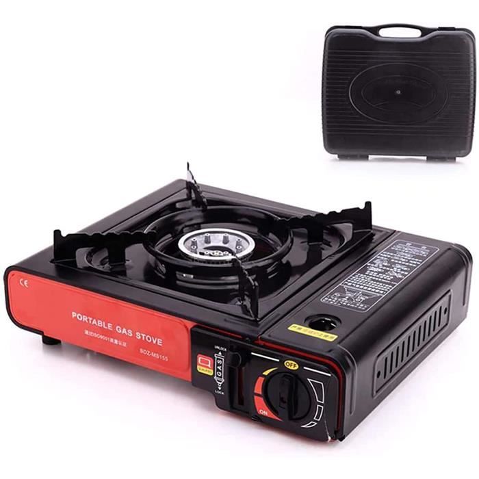 Réchaud de Camping à gaz, réchaud à gaz Butane Portable avec étui de Transport pour brûleur de