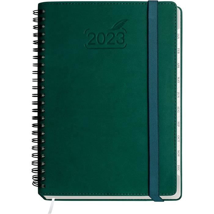 Porte-agenda cuir pour agenda notebook (2023) - Service Agenda