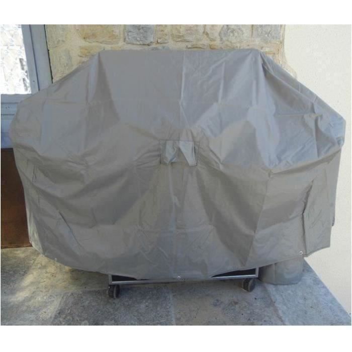 Housse barbecue - 150 x 80 x 90 cm - gris mastic