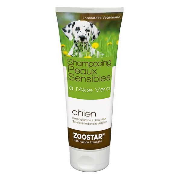 Meilleurs prix pour Zoostar Shampooing Peaux Sensibles à l'Aloe Vera Chien 200ml