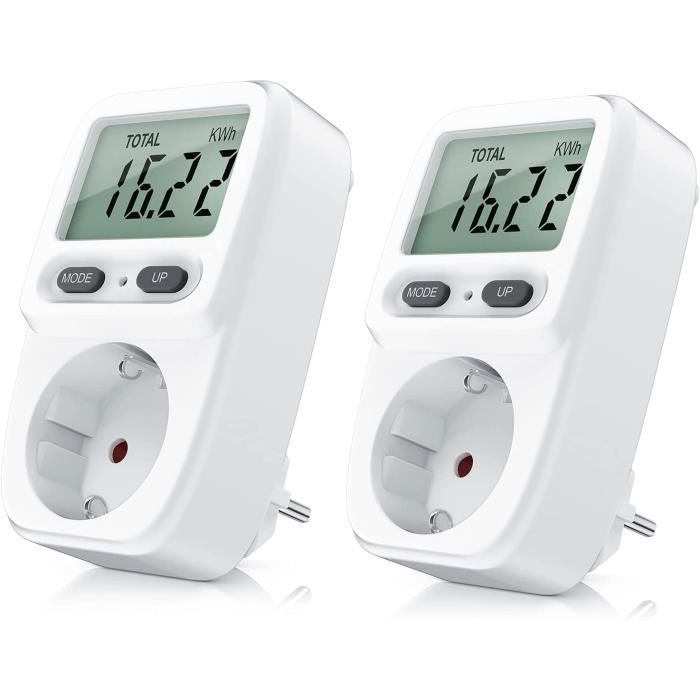Wattmètre prise,Wattmètre Prise d'énergie,consommation d'énergie mètre  Contrôleur de Consommation Electrique LCD d'affichage [82]