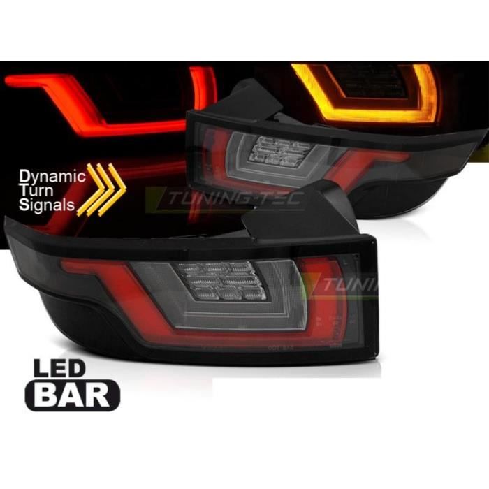 Paire de feux arriere Range Rover Evoque 11-18 FULL LED Rouge Blanc Noir-31974388