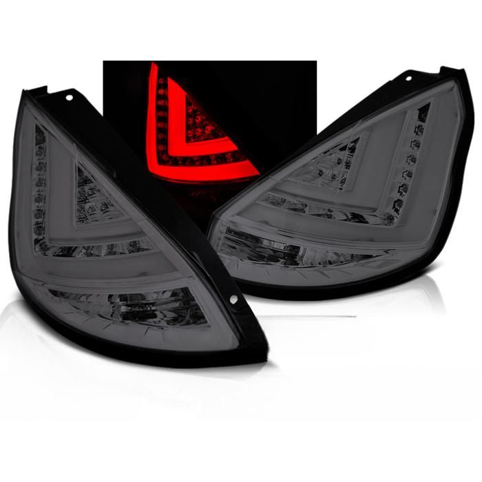 Paire de feux arriere Ford Fiesta MK7 de 2008 a 2012 LED BAR fume-27335887