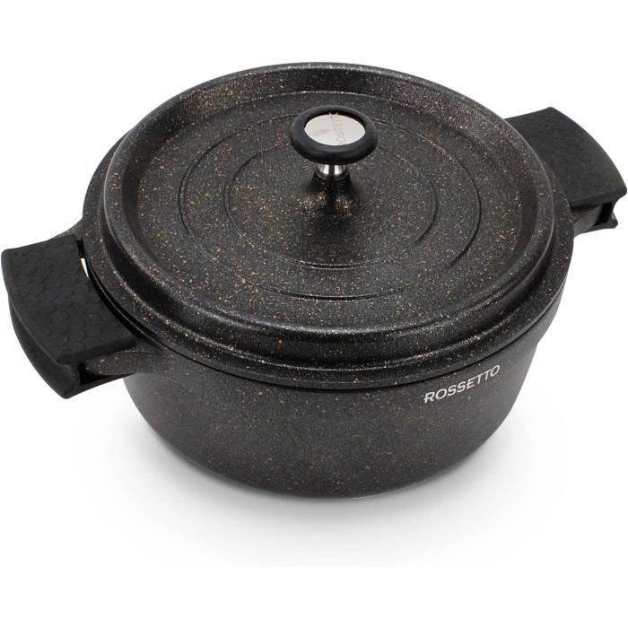 Staub - Cocotte Fonte Ronde 34 cm Noir Mat 12,5 l - Les Secrets du Chef