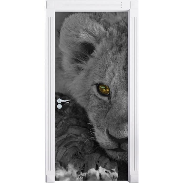 Couche Lion Enfant Noir Mural Blanc Format 0x90cm Cadre De Porte Porte Autocollants Decoration De Porte Porte Autocollants Cdiscount Maison Couche Lion Enfant Noir Mural Blanc Format 0x90cm Cadre De Porte Porte Autocollants Decoration De Porte Porte Autocollants Cdiscount Maison