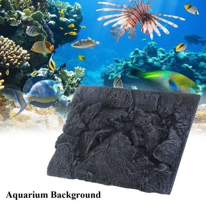 injecteren uitbreiden Antipoison Roche Noir 3D Fond de Decor Réaliste Pr Aquarium Vivarium En Mousse PU  600*450mm Bo73756 - Cdiscount Animalerie