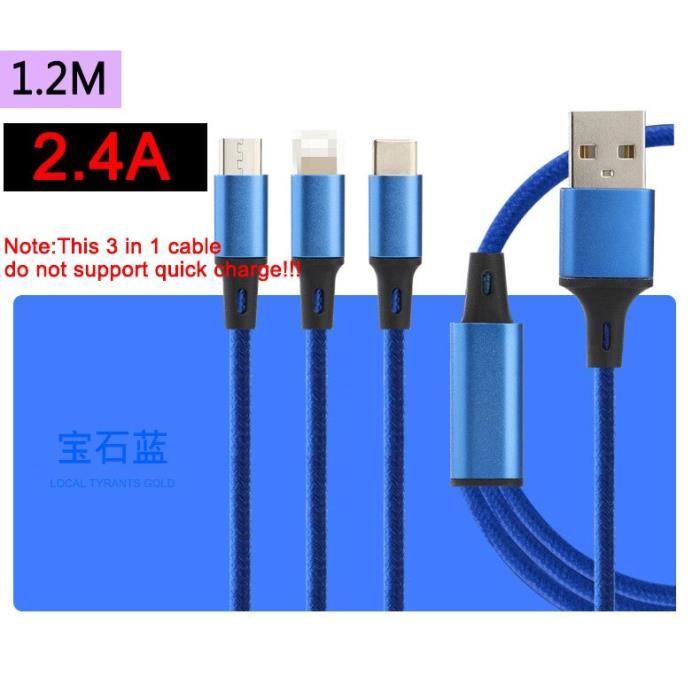 Câble USB-C de Charge/Sync vers Connecteur Lightning 0.2m