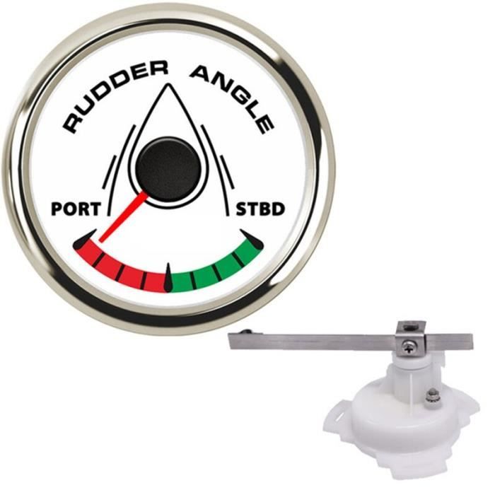 Indicateur D'angle De Gouvernail KUS 52mm - Jauge 0-190ohm 12V/24V Pour Bateau