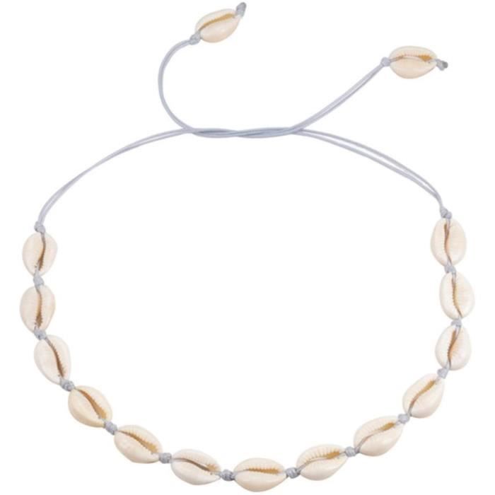 Collier Perles Coquillage Bijou Femme Cadeau Soirée Anniversaire Saint Valentin Collier Perles Coquillage Bijou Femme Cadeau Soirée Anniversaire Saint Valentin