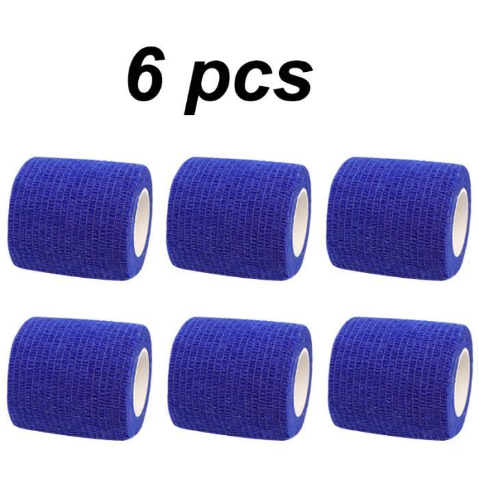 Bandage élastique Auto-adhésif - 5 Cm X 4,5 M - Noir - Pour Genoux, Chevilles, Poignets - Respirant, Hypoallergénique - 5