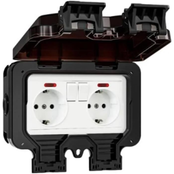 Multiprise 3 Prises Avec Interrupteur – Kenable, 0,6 M, 240 V, 10 A – Noir