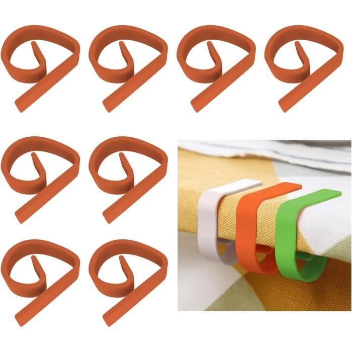 8 x Pince Nappe Extérieur Fixation Nappe Clips De Bonnes Propriétés de