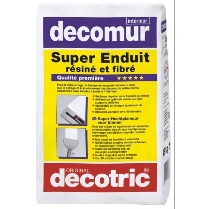 Decomur Intérieur Super Enduit - 5 kg - Cdiscount Bricolage