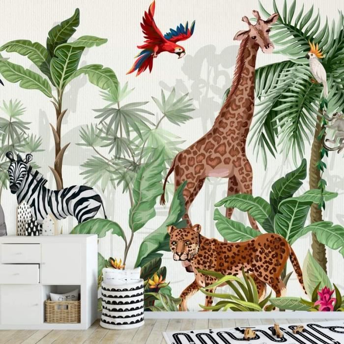 Papier peint Une joyeuse famille de girafes nr. u98525 – magasin en