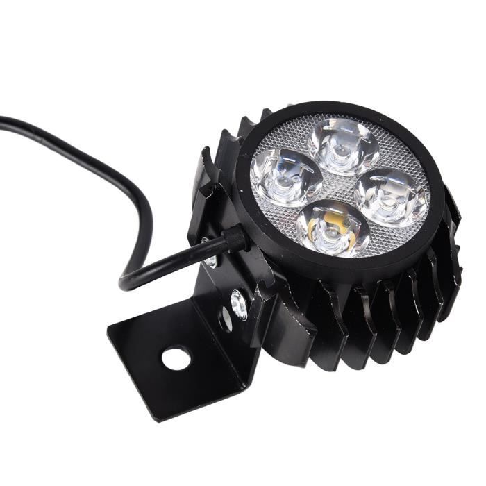 Phare LED Moto Rond étanche - Diamètre 5,75 Pouces, 3000LM, Compatible Universel - 3