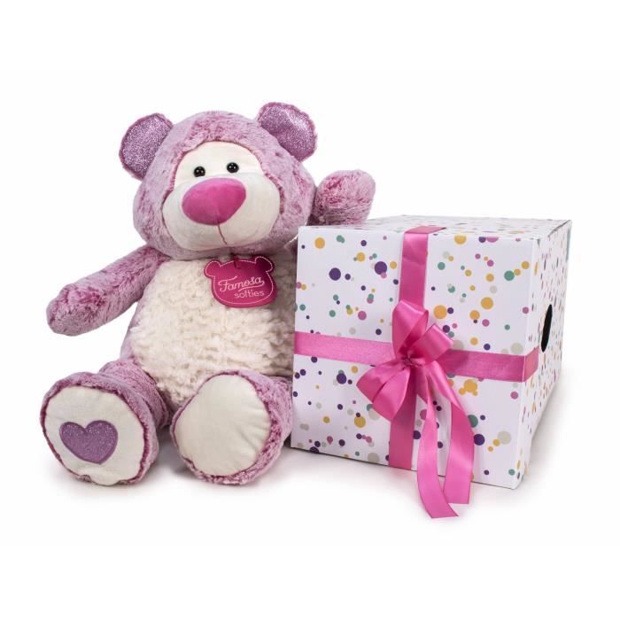 Monzana Ours en peluche avec coussin coeur XXL 150cm blanc doux dense noeud  Nounours Je t'aime cadeau Saint-Valentin Ours en - Cdiscount Jeux - Jouets