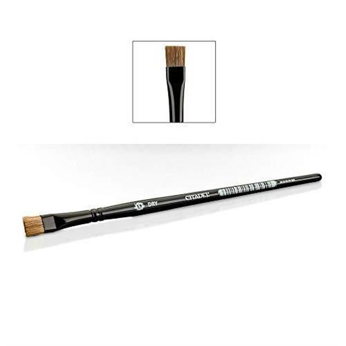 Citadel Pinceau – Medium Drybrush – Noir – Pour Peinture De Figurines – 13 X 13 X 178 Mm