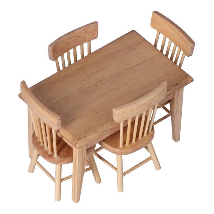 Kit Maison De Poupée Miniature à L'échelle 1/144 : Maison En Bois Non Peinte Sur Table à L'échelle 1/12 - France