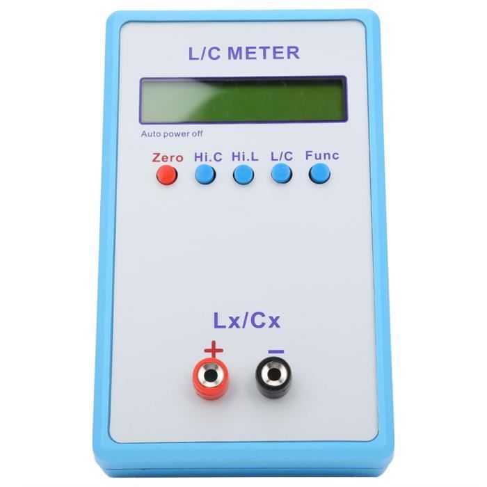 HURRISE Compteur LCR Inductance Capacimètre Compteur L/C portable