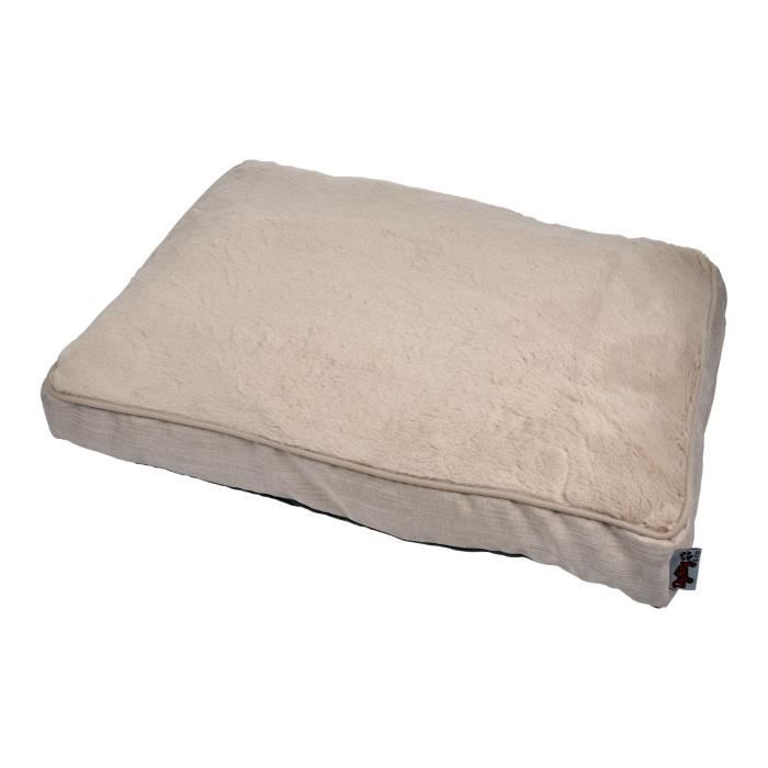 Meilleurs prix pour coussin chien rectangulaire newton 80*60cm ecru