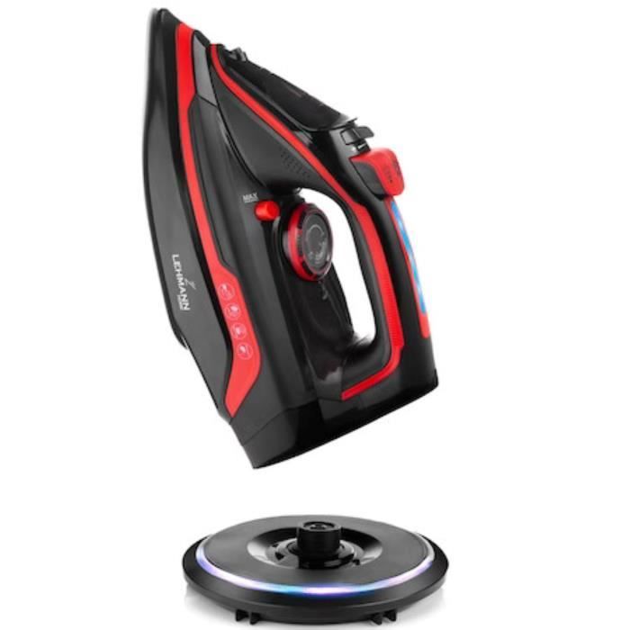 TECHWOOD Fer Vapeur Sans Fil Rou semelle en Céramique puissance 2000W – LA BOUTIK de la réunion