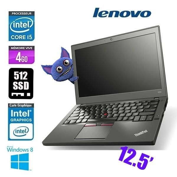 Top achat PC Portable LENOVO THINKPAD X240 CORE I5 4GO 512GO - GRADE B pas cher