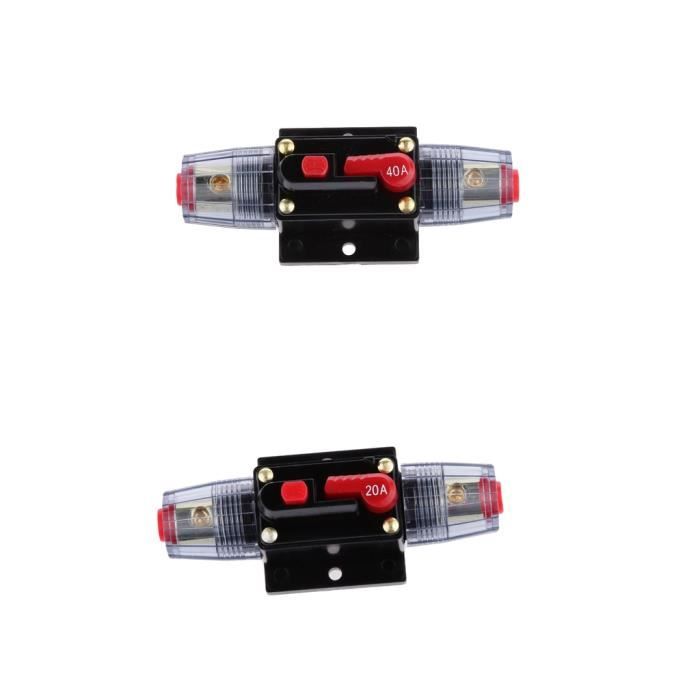 Voiture 1x Disjoncteur Audio Inline fusible 20 A Imperméable Durable 12V/24V nouveau Voiture 1x Disjoncteur Audio Inline fusible 20 A Imperméable Durable 12V/24V nouveau