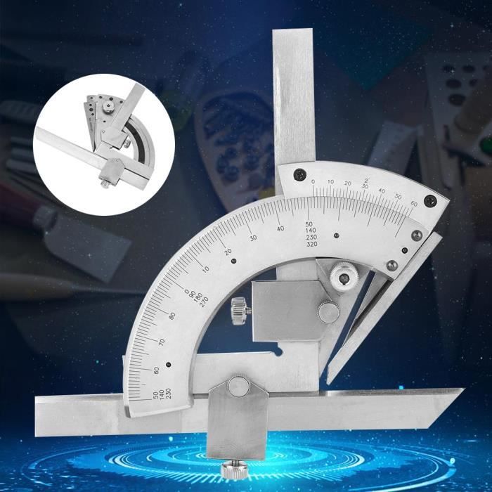 Rapporteur D'Angle Numérique LCD Avec Base Magnétique - Niveau à Bulle, Mesure 360°, Précision 0.05°
