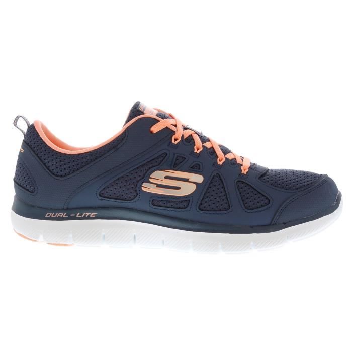 chaussures skechers femme bleu
