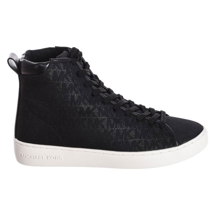 Michael Kors Baskets montantes métallisées Evy pour femmes F2NVFE5Y-Le noir