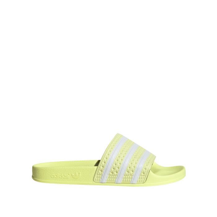 Slides ADIDAS ORIGINALS Jaune Femme Synthetique Printemps Ete Jaune Cdiscount Chaussures
