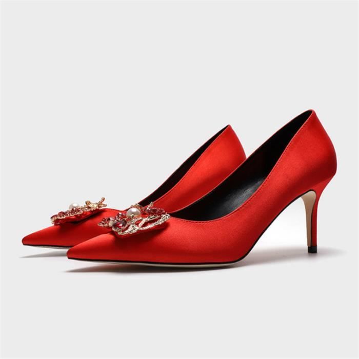 chaussure a talon strass