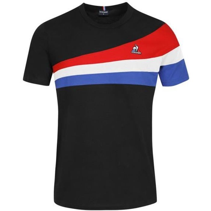T shirt le coq sportif 2025 tricolore