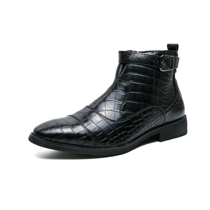 Chaussures De Danse Homme En Cuir - Pour Salon, Salsa, Tango - Talon 2,5 Cm, Semelle Intérieur Daim, Pointures 40+