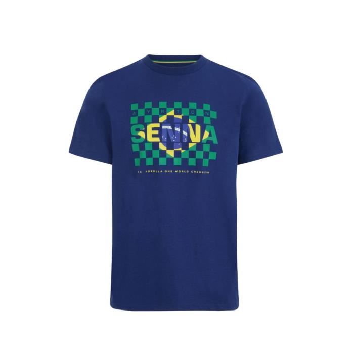 T-shirt Ayrton Senna Formule 1 – 100% Coton – Tailles Disponibles (S à XXL)