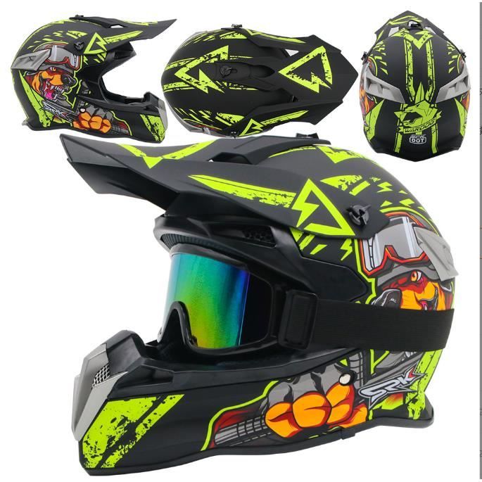 Casque Moto/Vélo Enfant - Tout Terrain, Motocross, ABS, Universel, Neuf, 1KG