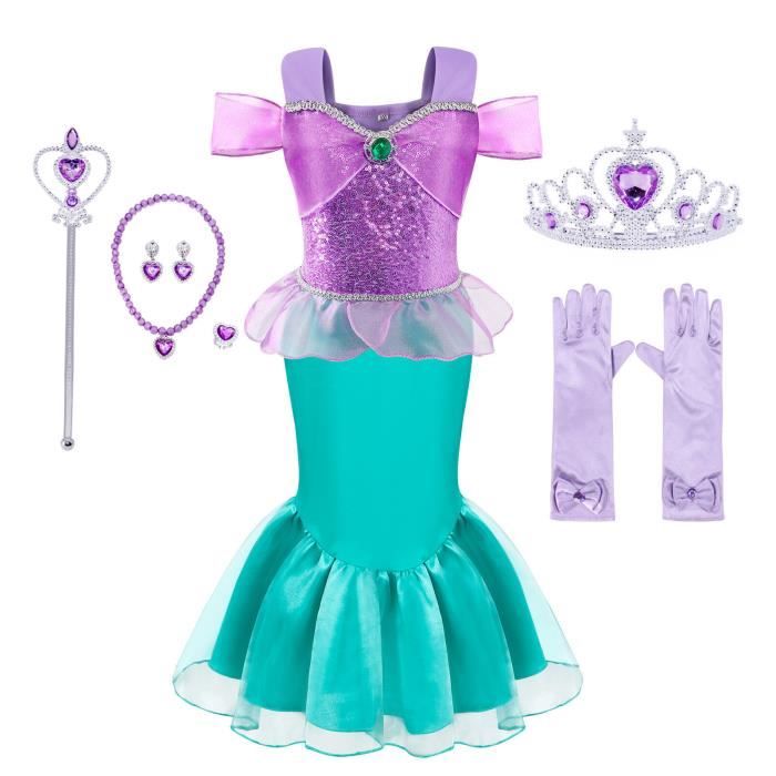 Robe de sir?�ne ?� volants d?�cor?�s de paillettes et accessoires - JUREBECIA - pour enfant 