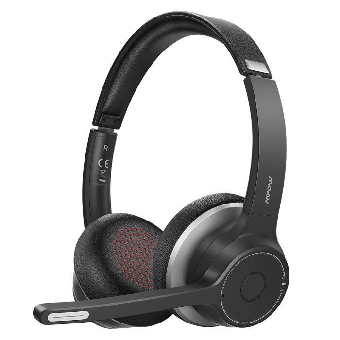 SOONHUA Casque professionnel avec suppression du bruit et fonction mute pour centre dappel USB avec microphone 