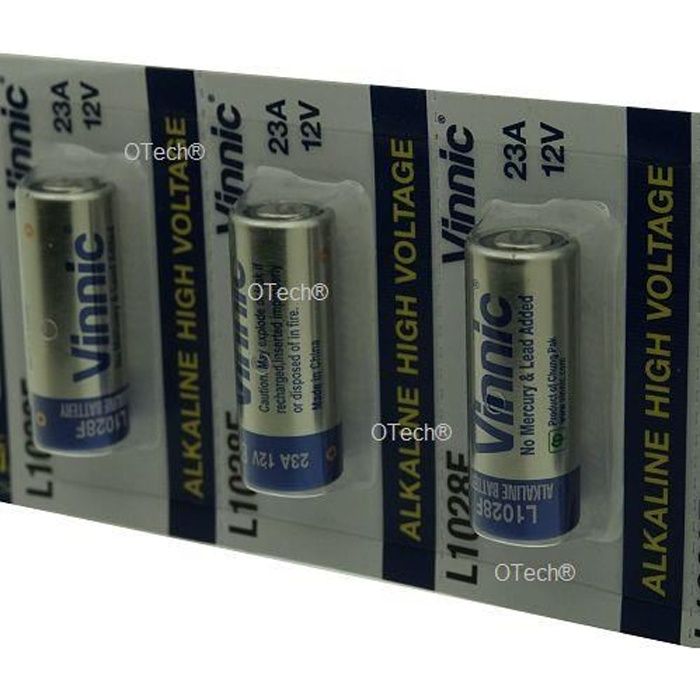 Lot De 2 Piles Alcalines 12V 23A (MN21) - Haute Capacité, Pour Télécommandes, Serrures, Gadgets