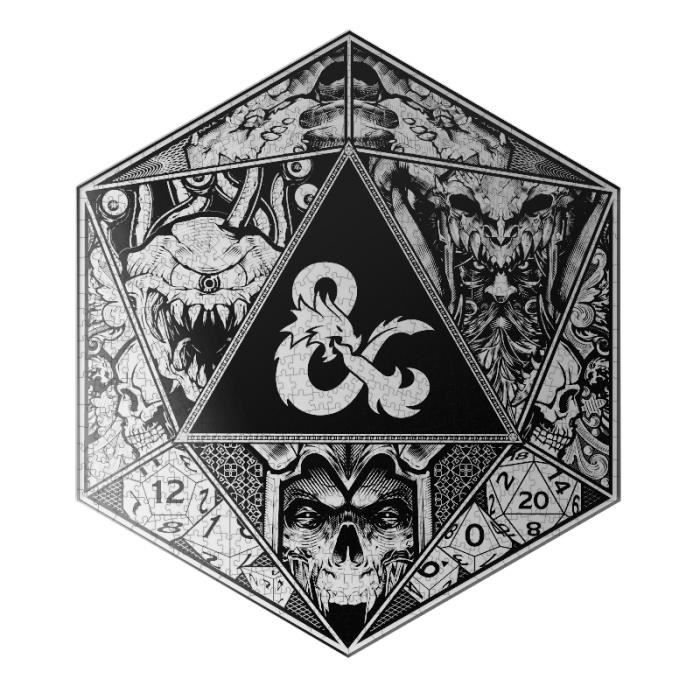 Puzzle 750 Donjons et Dragons - PALADONE - Hexagonal - Fantastique - 750 pièces